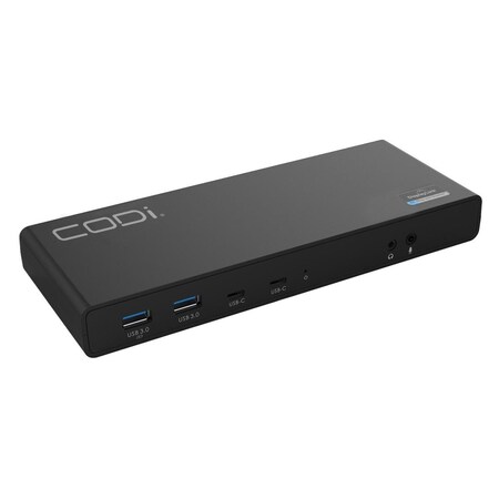 Abacus Dual 4K Universal USB-C Docking Station, Black AB3546682